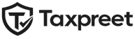 Taxpreet White Logo for Dark Background